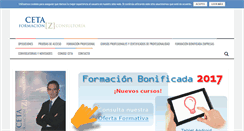 Desktop Screenshot of cetaformacion.es