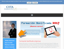 Tablet Screenshot of cetaformacion.es